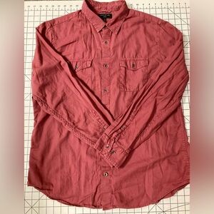 Banana Republic Men’s XL Slim Fit Red Button Down Shirt